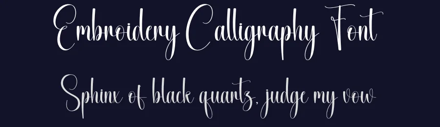 Embroidery Calligraphy Font by creativeletter — Script Handwritten Font — thumbnail 2