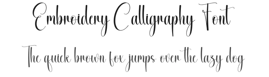 Embroidery Calligraphy Font by creativeletter — Script Handwritten Font