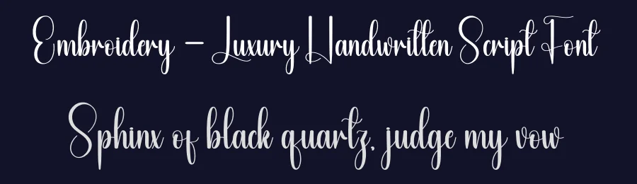 Embroidery – Luxury Handwritten Script Font by andikastudio — Script Handwritten Font — thumbnail 2