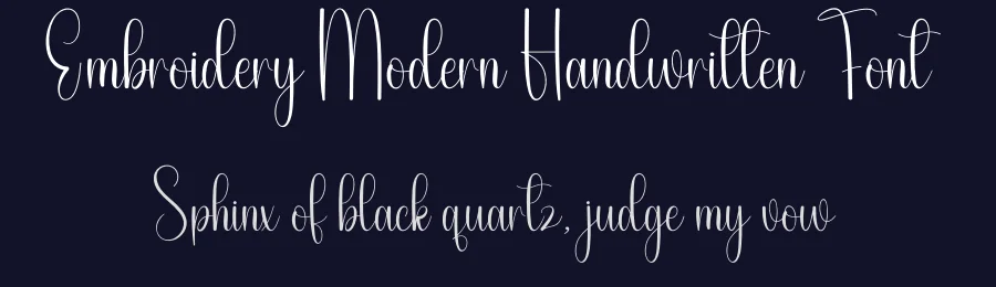 Embroidery Modern Handwritten Font by andikastudio — Script Handwritten Font — thumbnail 2