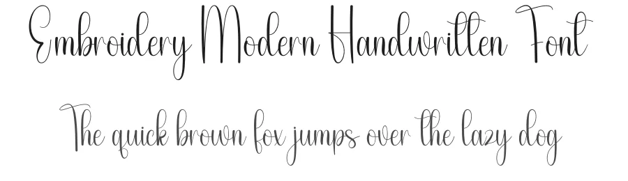 Embroidery Modern Handwritten Font by andikastudio — Script Handwritten Font