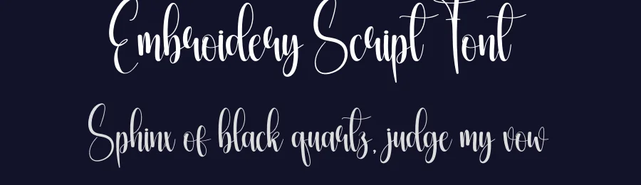 Embroidery Script Font by creativeletter — Script Handwritten Font — thumbnail 2