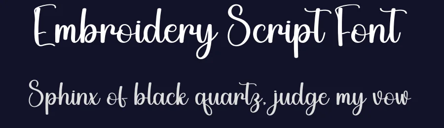 Embroidery Script Font by andikastudio — Script Handwritten Font — thumbnail 2