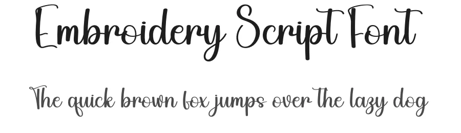 Embroidery Script Font by andikastudio — Script Handwritten Font