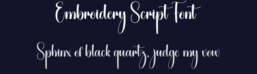 Embroidery Script Font by creativeletter — Script Handwritten Font — thumbnail 2
