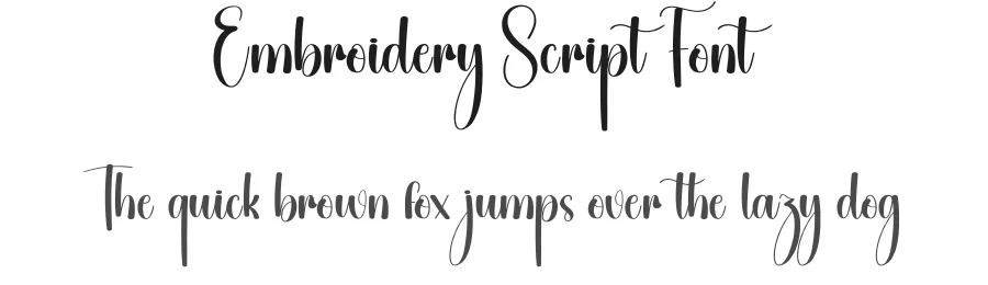 Embroidery Script Font by creativeletter — Script Handwritten Font