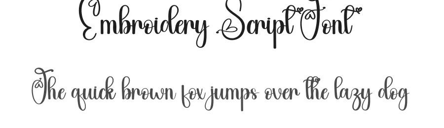 Embroidery Script Font by andikastudio — Script Handwritten Font