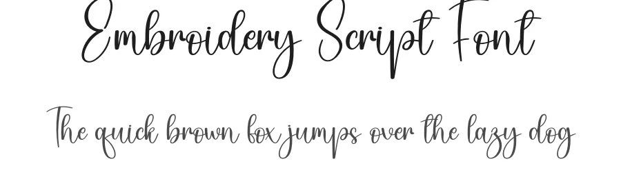 Embroidery Script Font by andikastudio — Script Handwritten Font