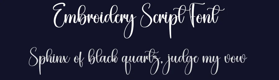 Embroidery Script Font by creativeletter — Script Handwritten Font — thumbnail 2