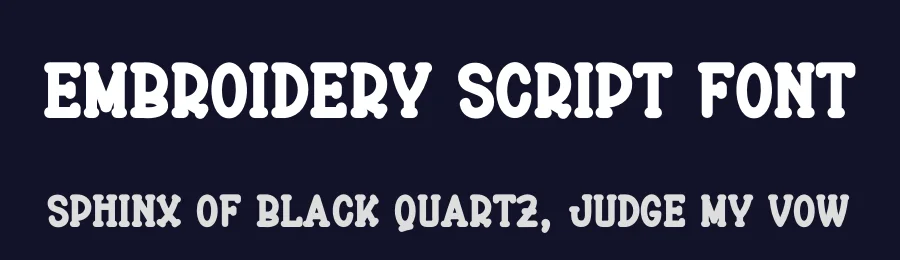 Embroidery Script Font by andikastudio — Display Font — thumbnail 2