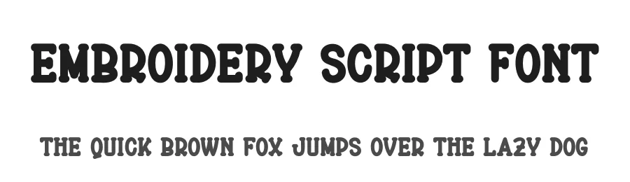 Embroidery Script Font by andikastudio — Display Font