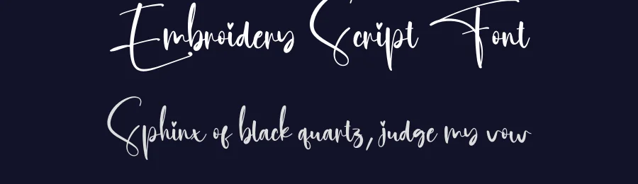 Embroidery Script Font by creativeletter — Script Handwritten Font — thumbnail 2