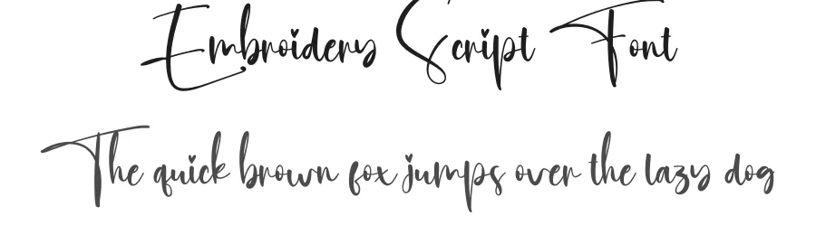 Embroidery Script Font by creativeletter — Script Handwritten Font