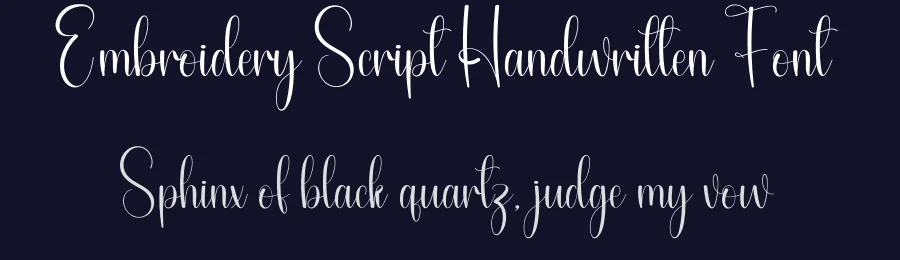 Embroidery Script Handwritten Font by andikastudio — Script Handwritten Font — thumbnail 2