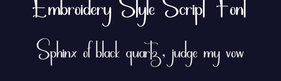 Embroidery Style Script Font by inermediaSTUDIO — Script Handwritten Font — thumbnail 2