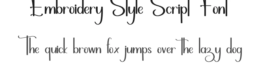 Embroidery Style Script Font by inermediaSTUDIO — Script Handwritten Font