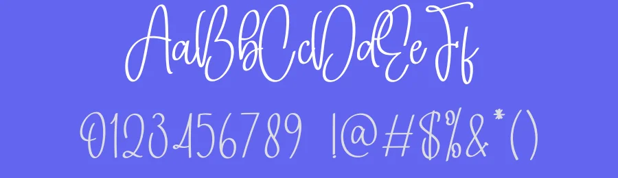 Embroidery Winter Script Font by creativeletter — Script Handwritten Font — thumbnail 3