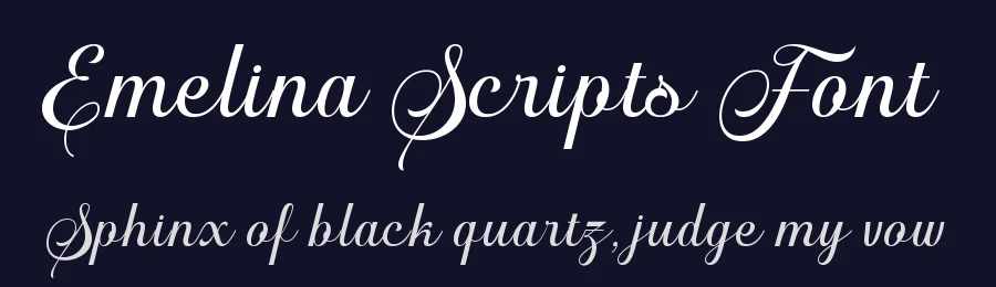 Emelina Scripts Font by HansCo — Script Handwritten Font — thumbnail 2