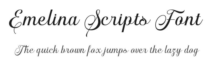 Emelina Scripts Font by HansCo — Script Handwritten Font