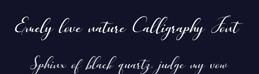Emely love nature Calligraphy Font by letterenastudios — Script Handwritten Font — thumbnail 2