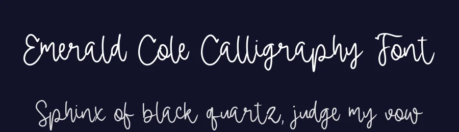 Emerald Cole Calligraphy Font by Allouse.Studio — Script Handwritten Font — thumbnail 2