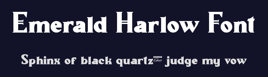 Emerald Harlow Font by edricstudio — Display Font — thumbnail 2