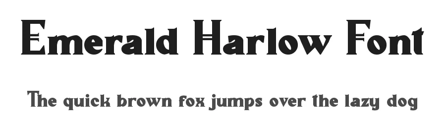 Emerald Harlow Font by edricstudio — Display Font