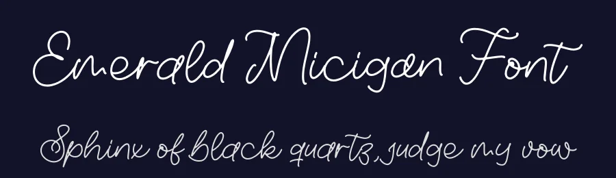 Emerald Micigan Font by letterfabric — Script Handwritten Font — thumbnail 2