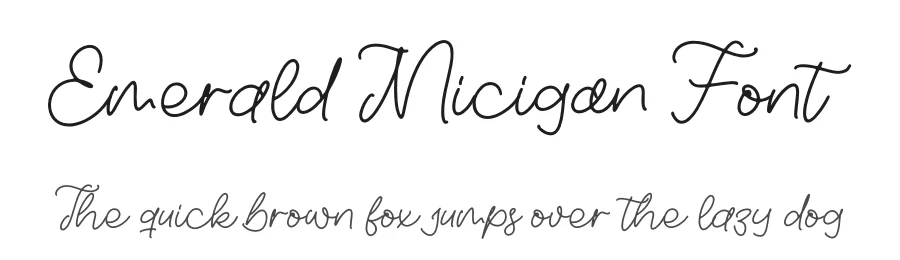 Emerald Micigan Font by letterfabric — Script Handwritten Font