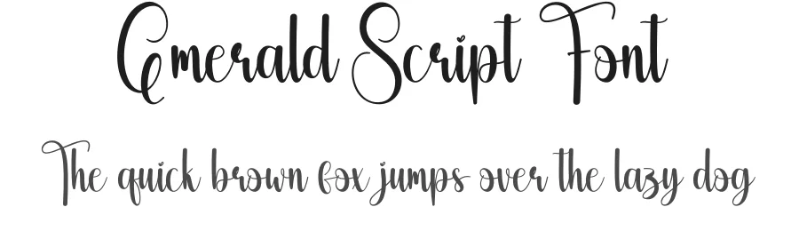 Emerald Script Font by andikastudio — Script Handwritten Font
