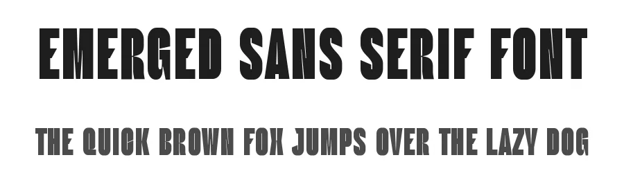 Emerged Sans Serif Font by Graphicxell — Sans Serif Font