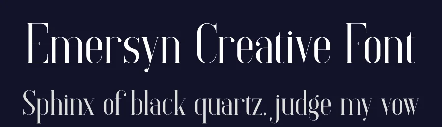 Emersyn Creative Font by vpcreativeshop — Display Font — thumbnail 2