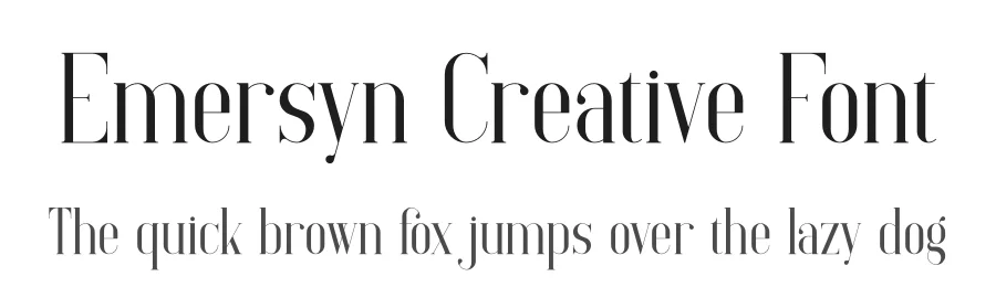 Emersyn Creative Font by vpcreativeshop — Display Font