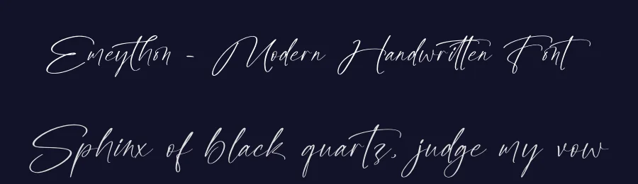 Emeython – Modern Handwritten Font by letterenastudios — Script Handwritten Font — thumbnail 2