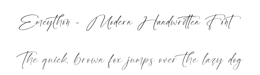 Emeython – Modern Handwritten Font by letterenastudios — Script Handwritten Font