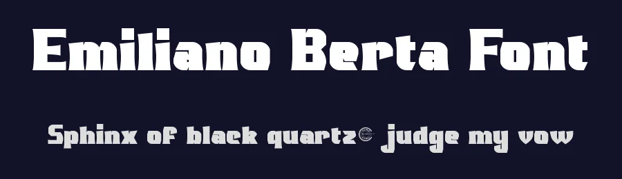 Emiliano Berta Font by RaisProject — Display Font — thumbnail 2