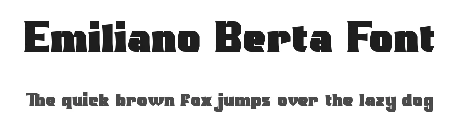 Emiliano Berta Font by RaisProject — Display Font