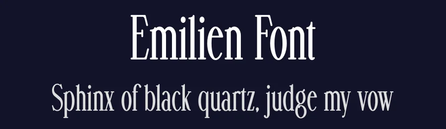 Emilien Font by vpcreativeshop — Display Font — thumbnail 2
