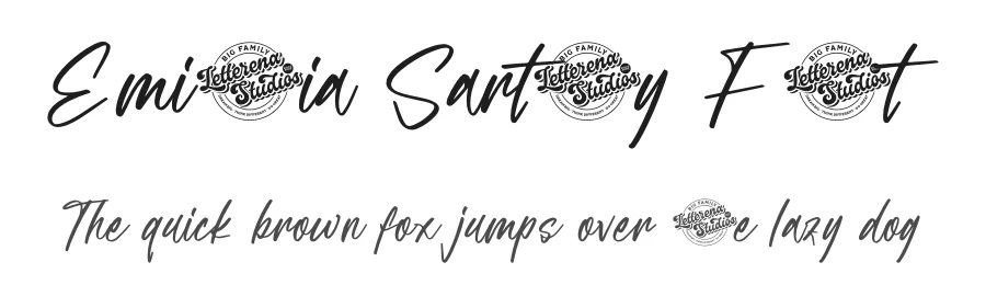 Emillia Sartory Font by letterenastudios — Script Handwritten Font