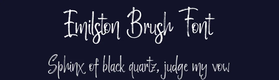 Emilston Brush Font by stripesstudio — Script Handwritten Font — thumbnail 2