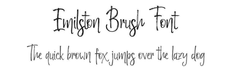 Emilston Brush Font by stripesstudio β Script Handwritten Font