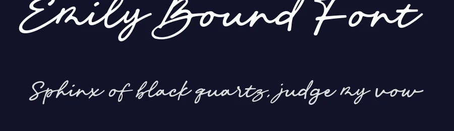 Emily Bound Font by bodig — Script Handwritten Font — thumbnail 2