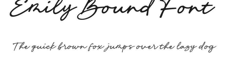 Emily Bound Font by bodig — Script Handwritten Font