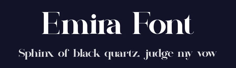 Emira Font by Aqeel Art — Serif Font — thumbnail 2