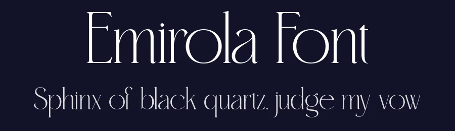 Emirola Font by burntilldead — Serif Font — thumbnail 2