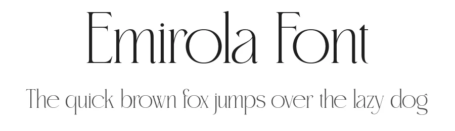 Emirola Font by burntilldead — Serif Font