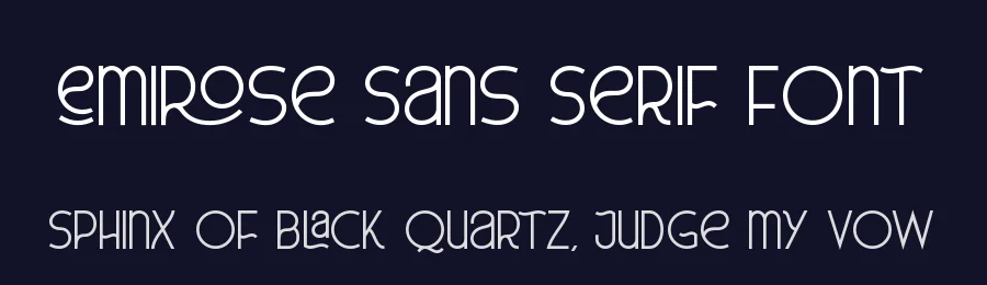 Emirose Sans Serif Font by ErgibiStudio — Sans Serif Font — thumbnail 2