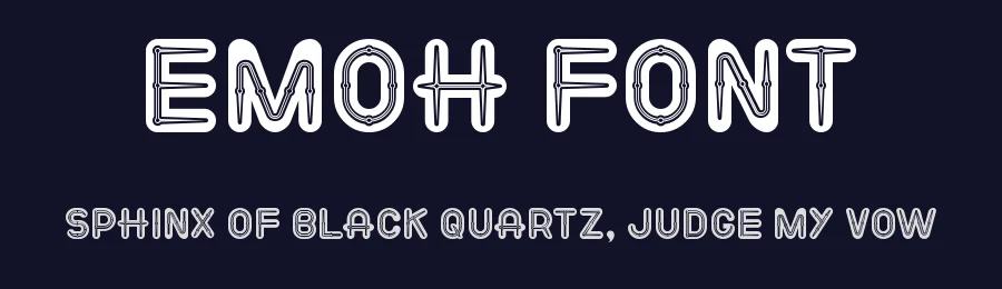 Emoh Font by Maiko Hatta — Display Font — thumbnail 2