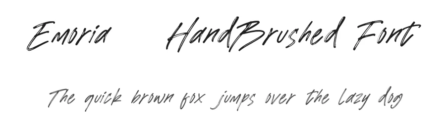 Emoria โ HandBrushed Font by genetypeco โ Script Handwritten Font