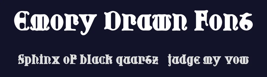 Emory Drawn Font by craftsupplyco — Display Font — thumbnail 2